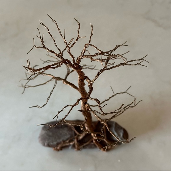 Copper Wire Miniature Bonsai Tree - Picture 7 of 10